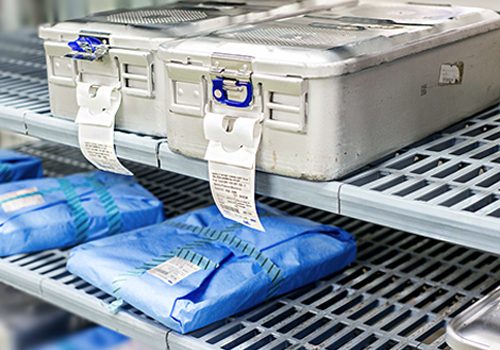 Medical equipment boxes with storage and id tags