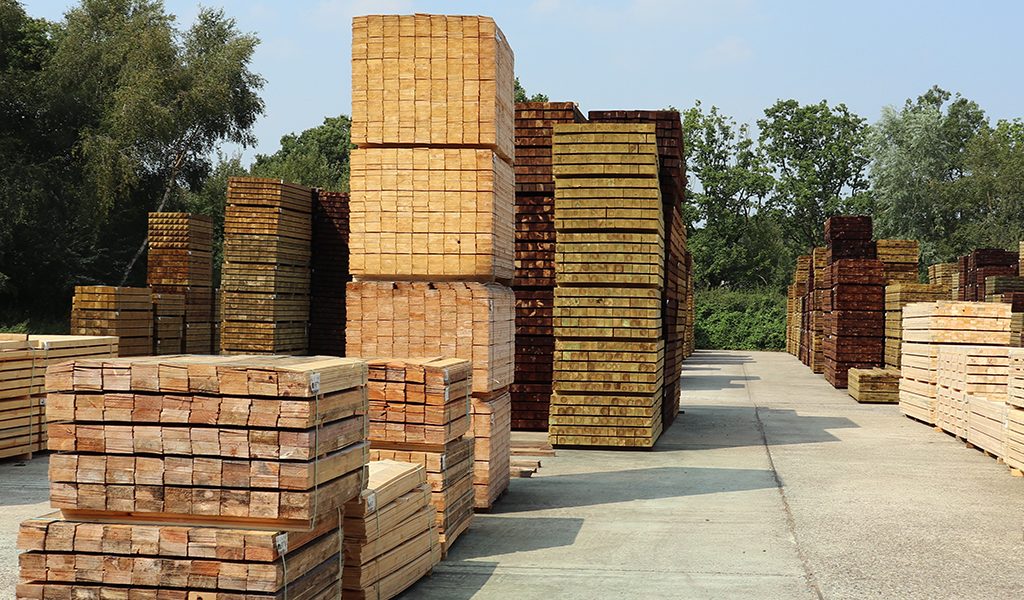 Timber ready for dispatch