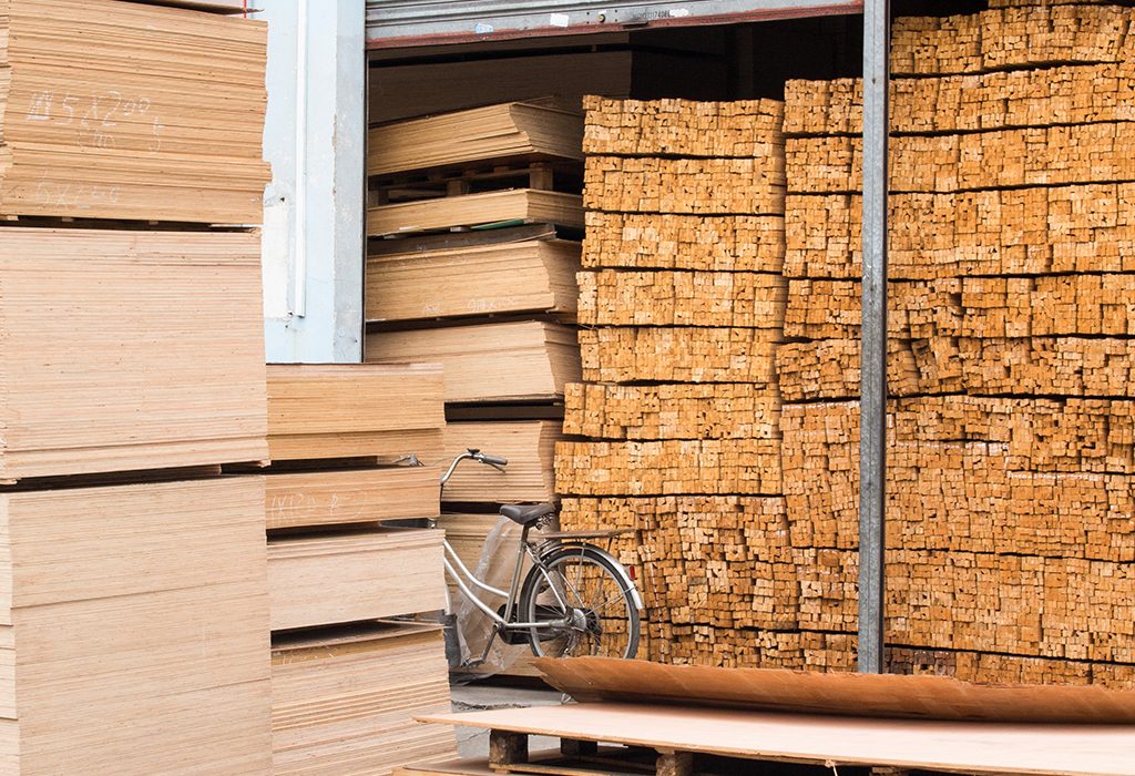 Timber warehousing